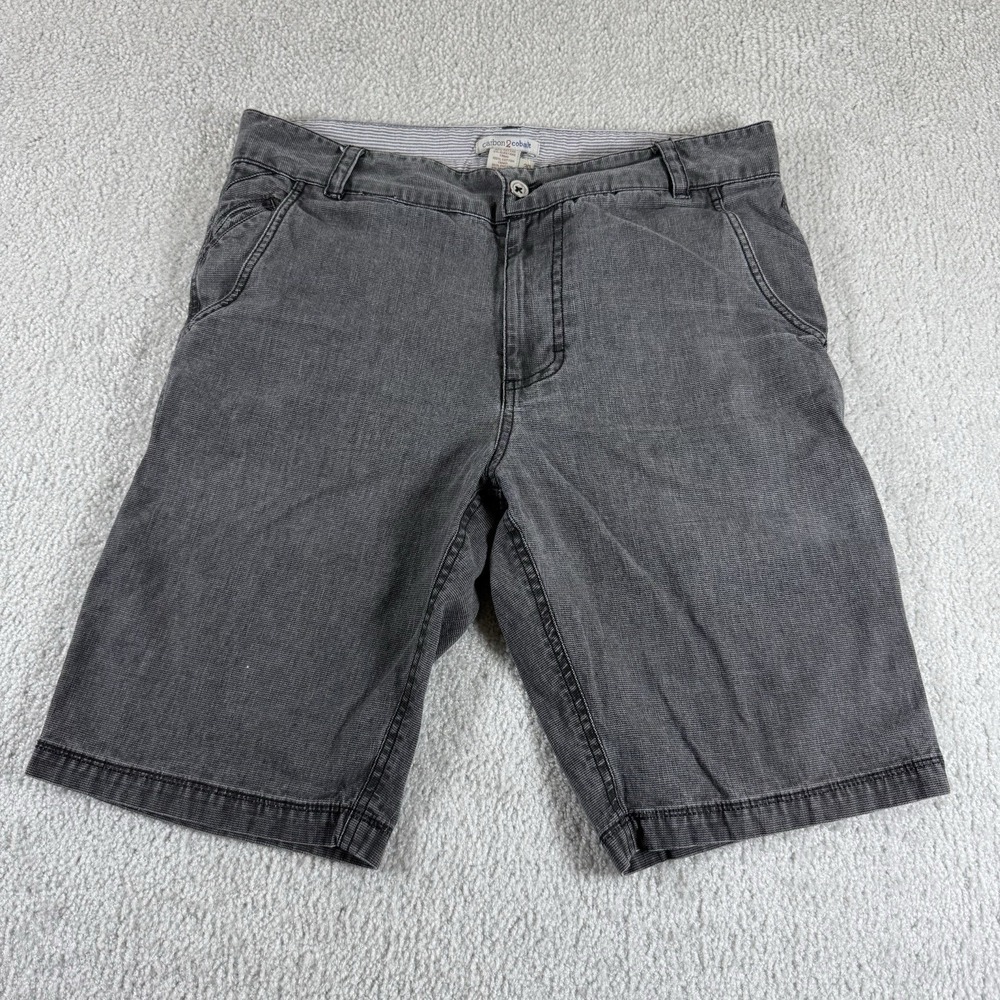 Carbon 2 Cobalt Shorts Mens Size 30 Gray‎ Chino Flat Front Casual